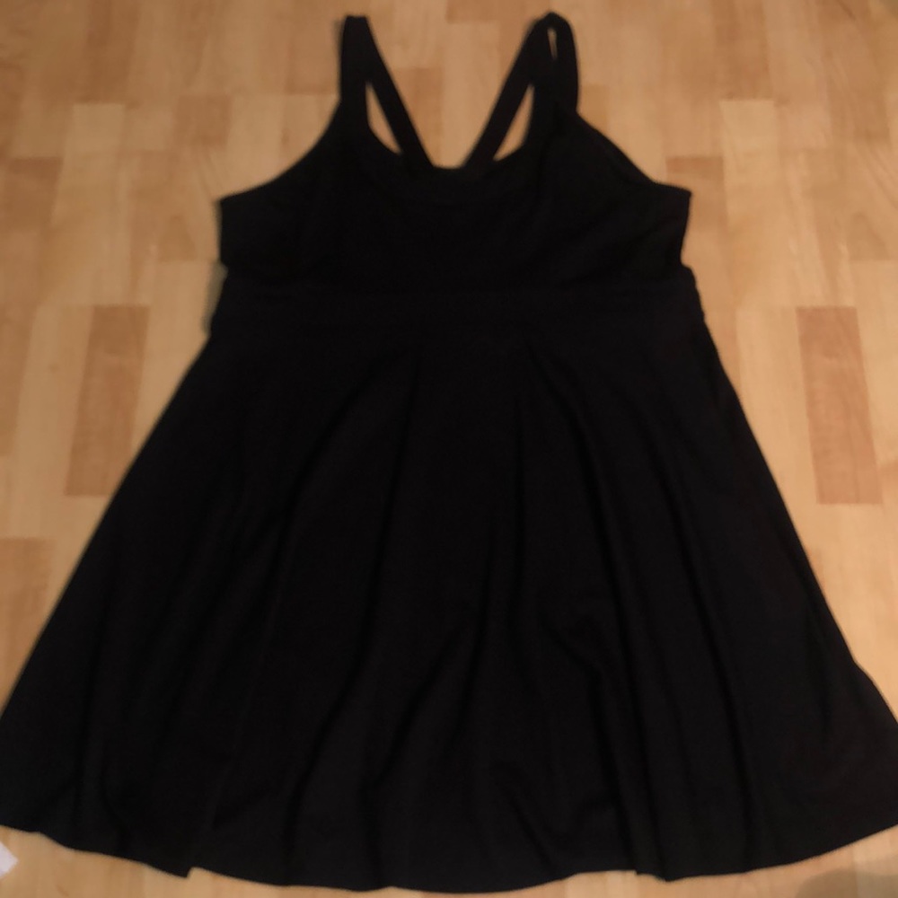 Torrid black tank dress with straps